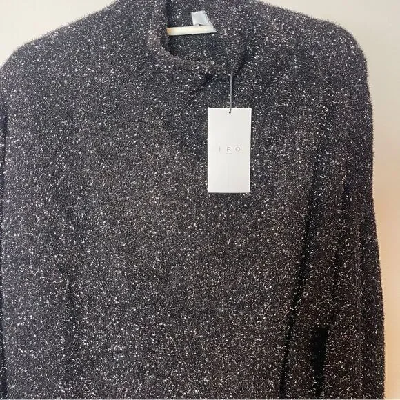 IRO metallic-knit jumper sweater in Black new - Picture 8 of 9